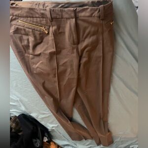 Etcetera Brown Women's Pants size 8 Formal with zipper pockets